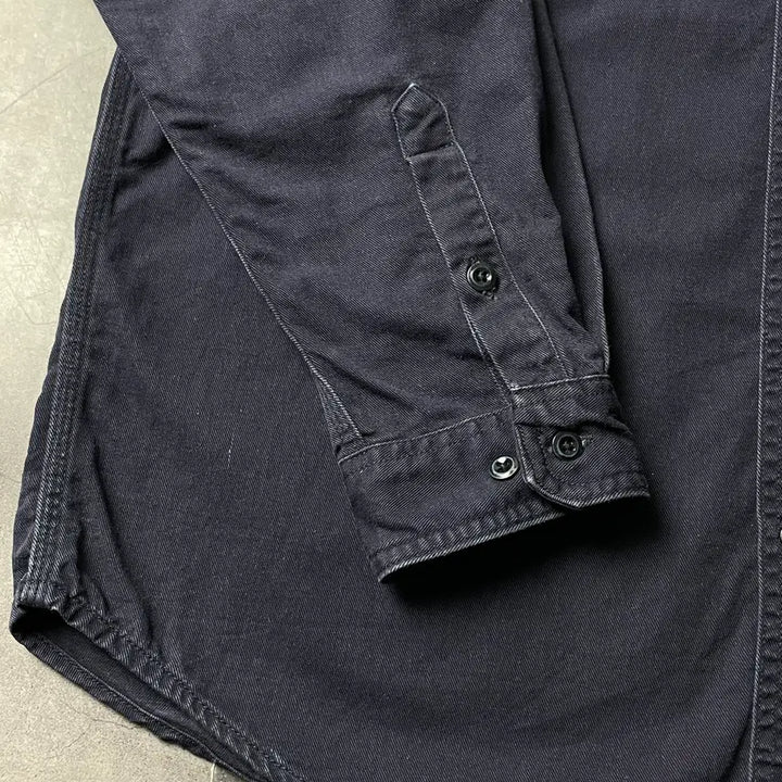 [BUNJANG] CARHARTT 칼하트 빈티지 네이비 플랩포켓 워크 셔츠 A00884 / CARHARTT 칼하트 빈티지 네이비 플랩포켓 워크 셔츠 A00884