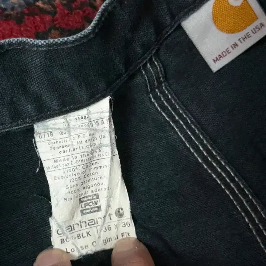 [BUNJANG] [36] OG USA Made 칼하트 B01 더블니 블랙 칼하트 썩블니 / [36] OG USA Made 칼하트 B01 더블니 블랙 칼하트 썩블니