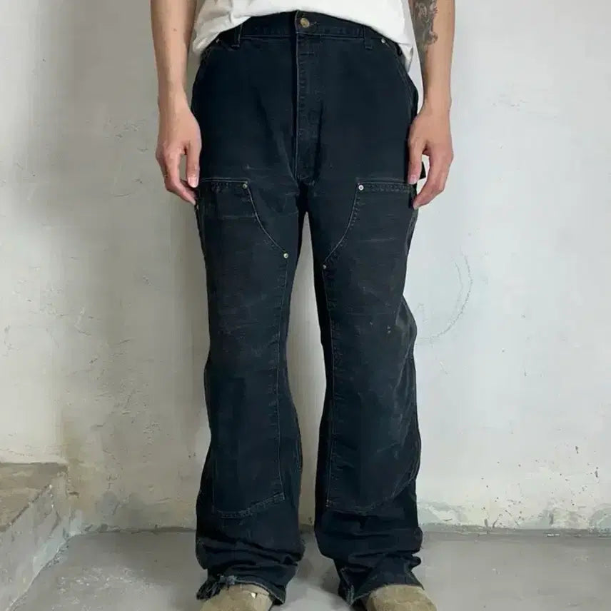 [BUNJANG] [36] OG USA Made 칼하트 B01 더블니 블랙 칼하트 썩블니 / [36] OG USA Made 칼하트 B01 더블니 블랙 칼하트 썩블니