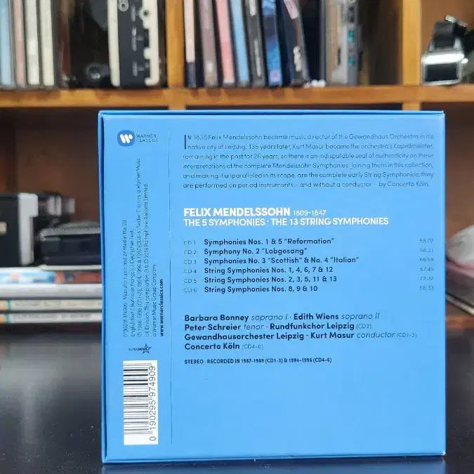 [BUNJANG] Kurt Masur 마주어 맨델스존 6CD (수입) / Kurt Masur 마주어 맨델스존 6CD (수입)