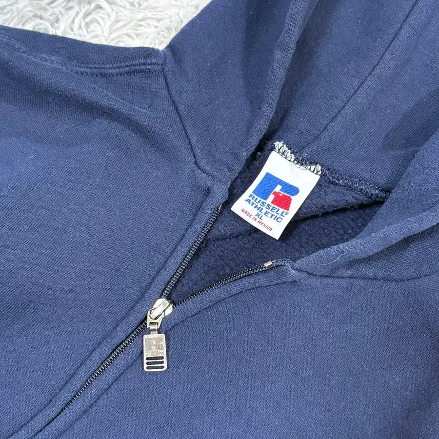 [SOLD OUT] [XL] 90s 러셀 후드집업 네이비