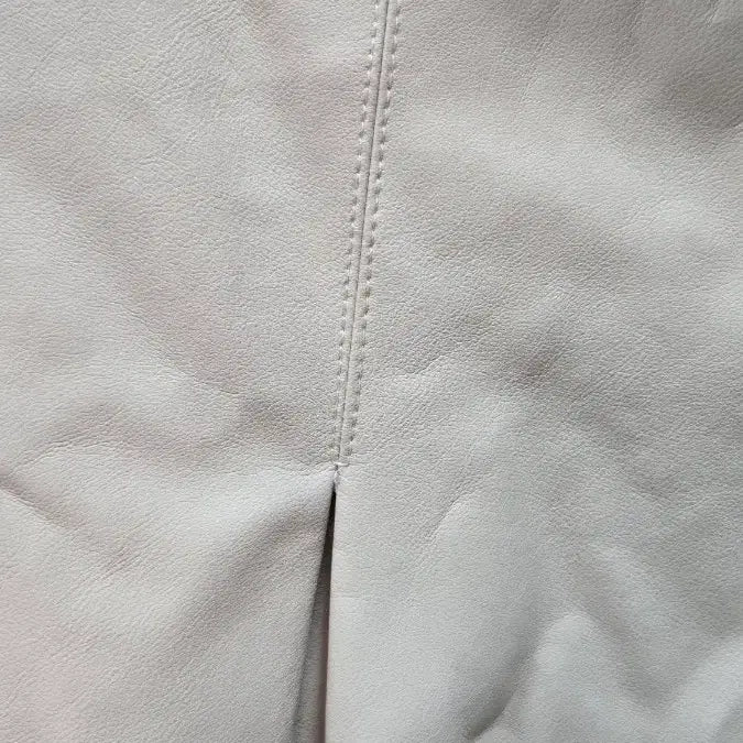 [BUNJANG] 아이보리가죽  플레어 스커트77 / 아이보리가죽  플레어 스커트77