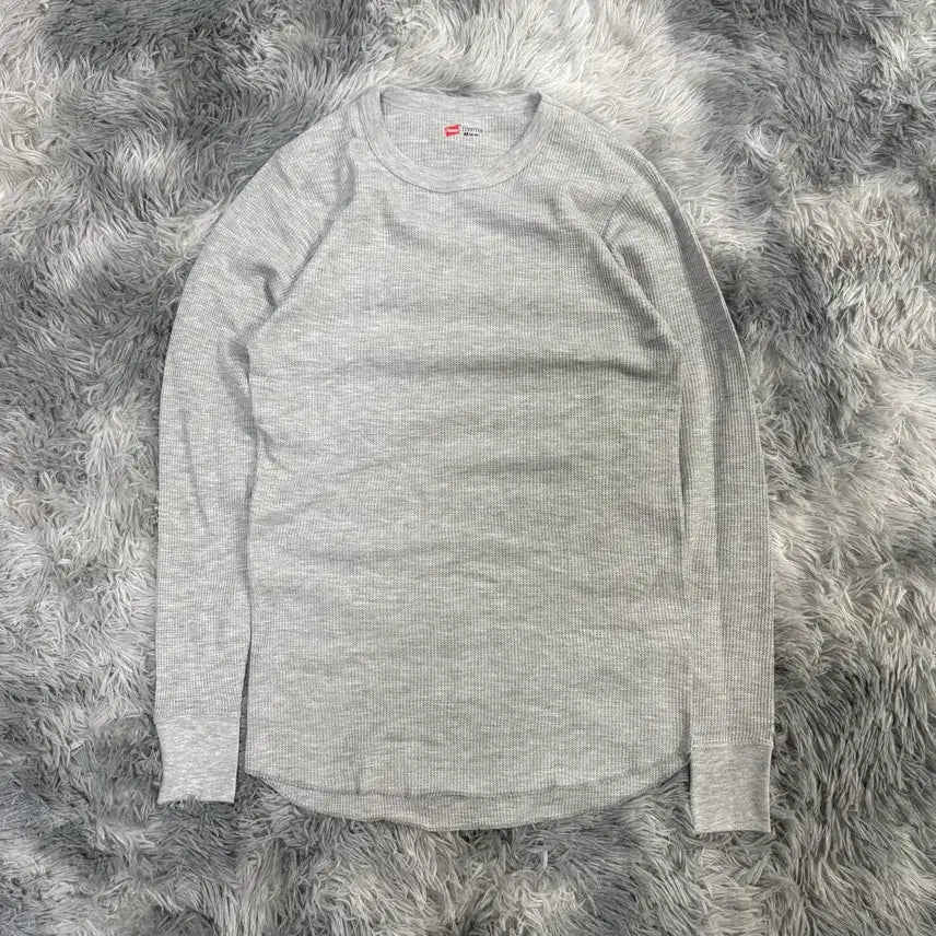 [SOLD OUT] [M, 새상품] 헤인즈 써멀 롱슬리브 그레이