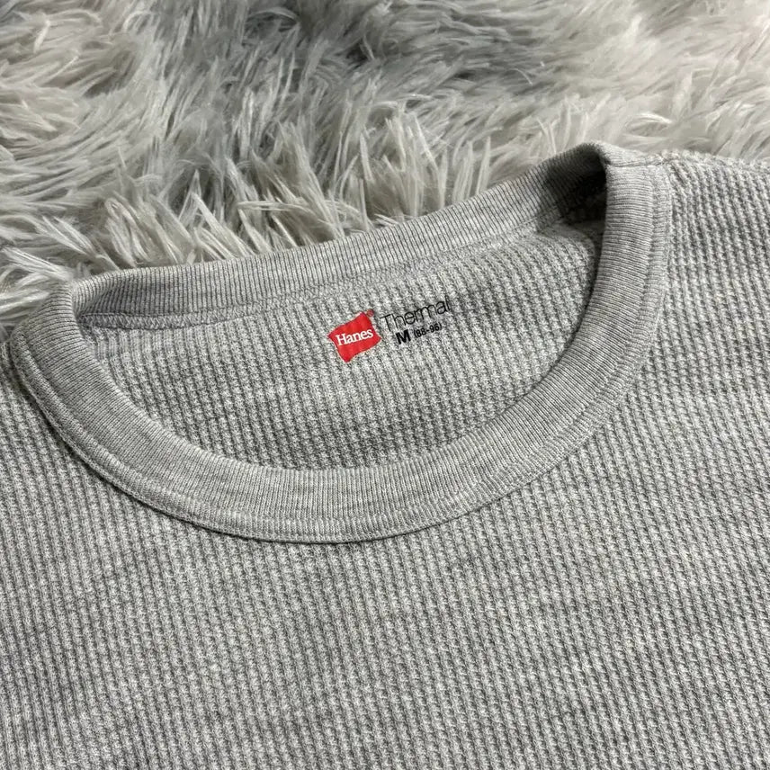 [SOLD OUT] [M, 새상품] 헤인즈 써멀 롱슬리브 그레이