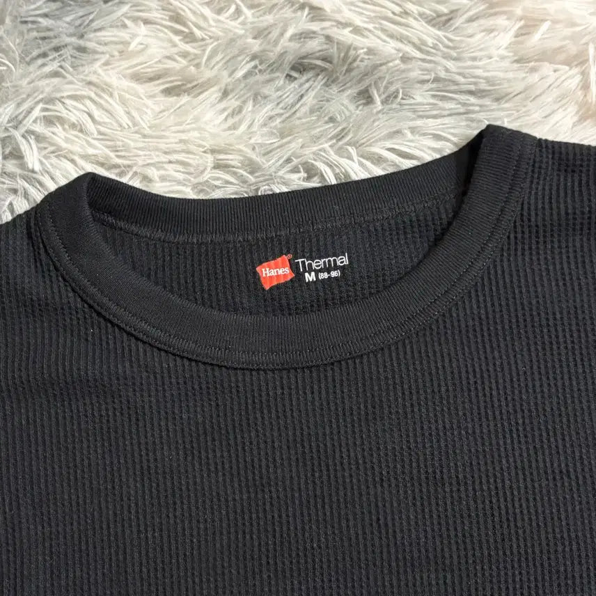 [SOLD OUT] [M, 새상품] 헤인즈 써멀 롱슬리브 블랙