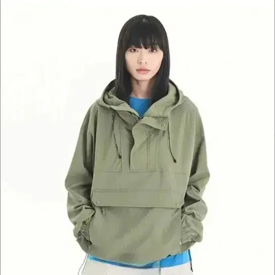 [SOLD OUT] 네파 아노락 후드 바람막이 올리브색/2022ss/90/앨리스/972