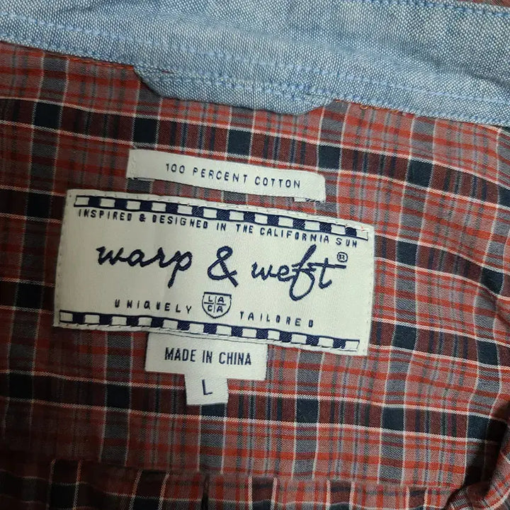 [BUNJANG] !2 Warp&amp;Weft/남성용/셔츠/L사이즈/도189 / !2 Warp&amp;Weft/남성용/셔츠/L사이즈/도189