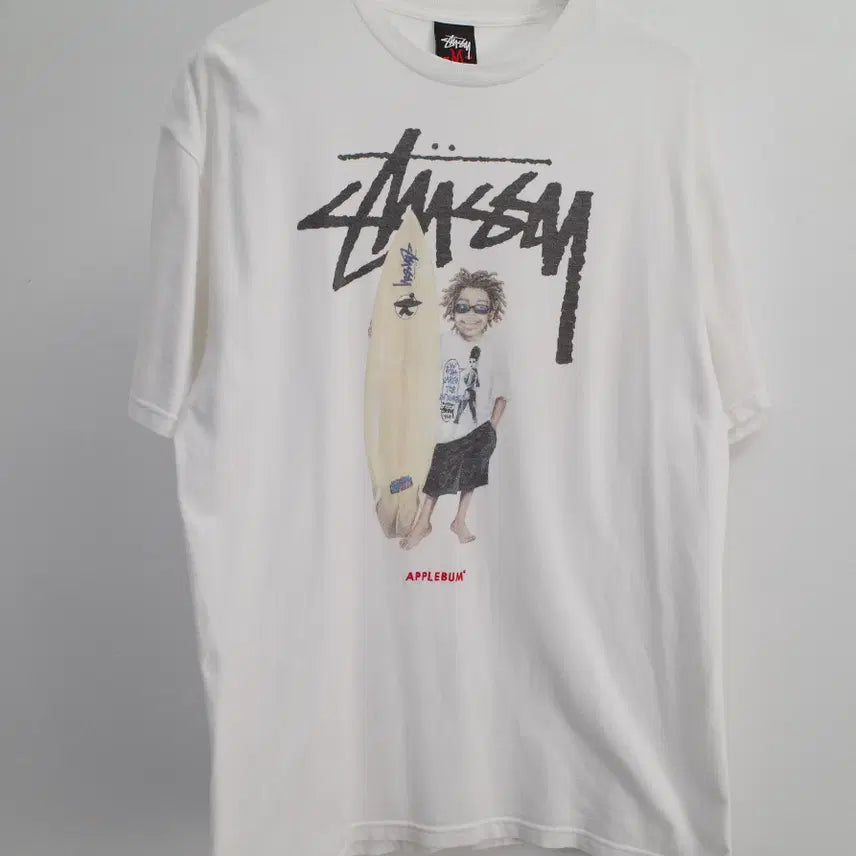 [BUNJANG] Stussy x APPLEBUM Surfman Tee / Stussy x APPLEBUM Surfman Tee