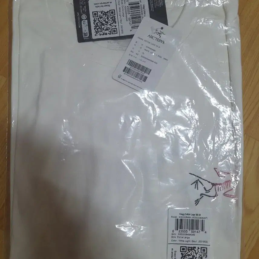 [SOLD OUT] 아크테릭스 크래그 반팔 티셔츠 XL 화이트