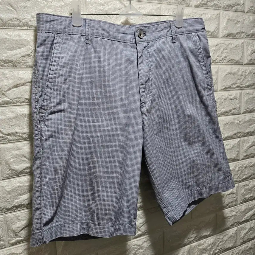[BUNJANG] Calvin Klein Checkered Chino Shorts / 캘빈클라인 체크 치노 반바지 면 반바지 32