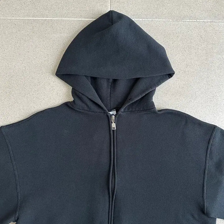 [SOLD OUT] 90s 빈티지 러셀 후드집업 블랙 M