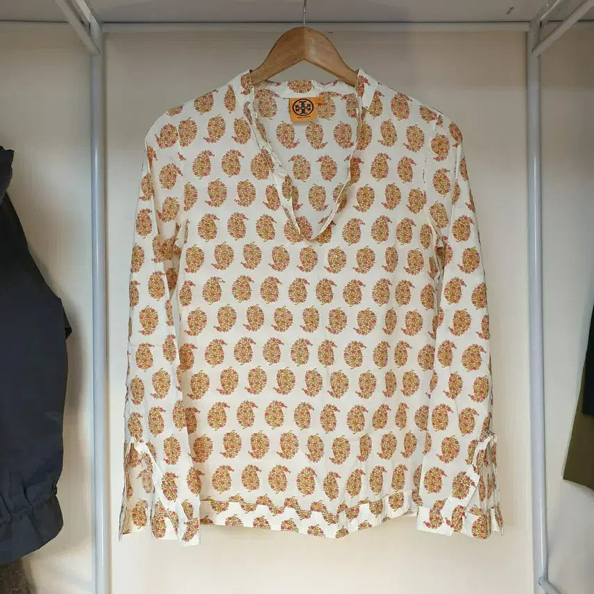 [BUNJANG] TORY BURCH 토리버치 시어코튼 페이즐리패턴 시그니처 튜닉 탑 / TORY BURCH 토리버치 시어코튼 페이즐리패턴 시그니처 튜닉 탑