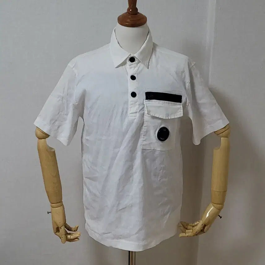 [SOLD OUT] Cp 씨피컴퍼니 화이트 반팔 카라티