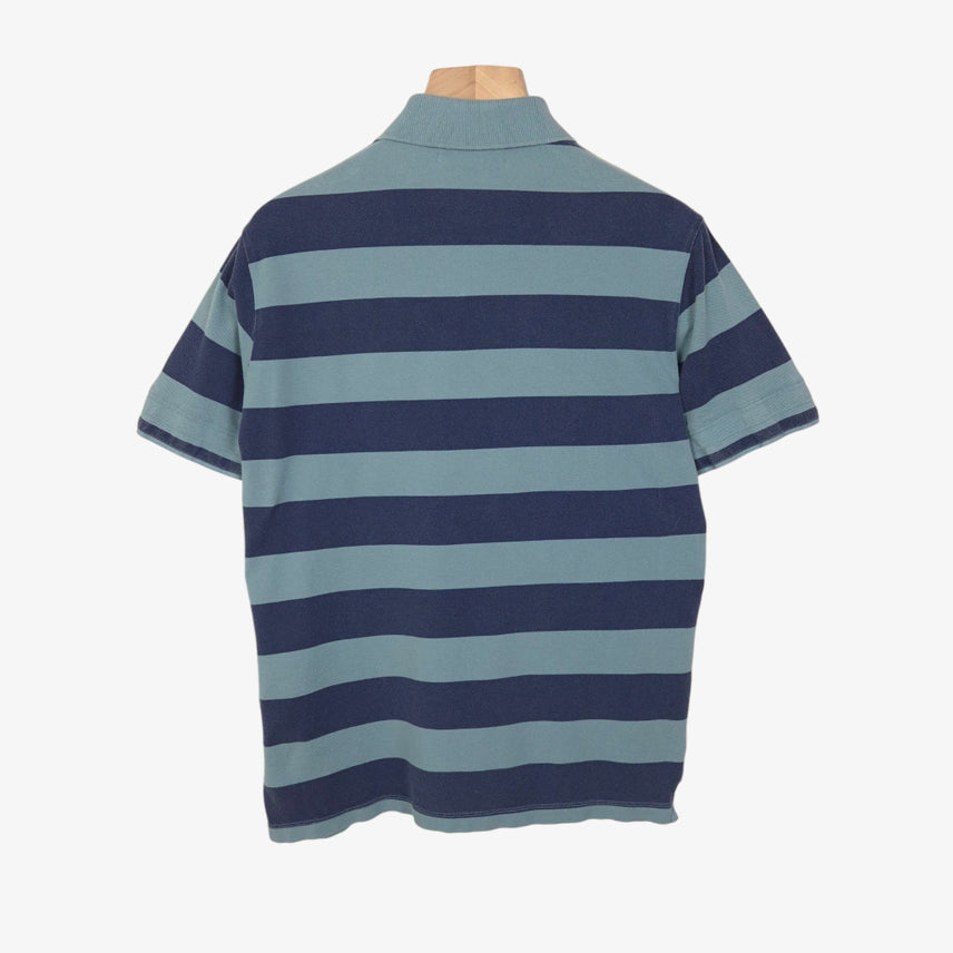 [SOLD OUT] [95-100] 스톤 아일랜드 네이비 배색 반팔 피케셔츠