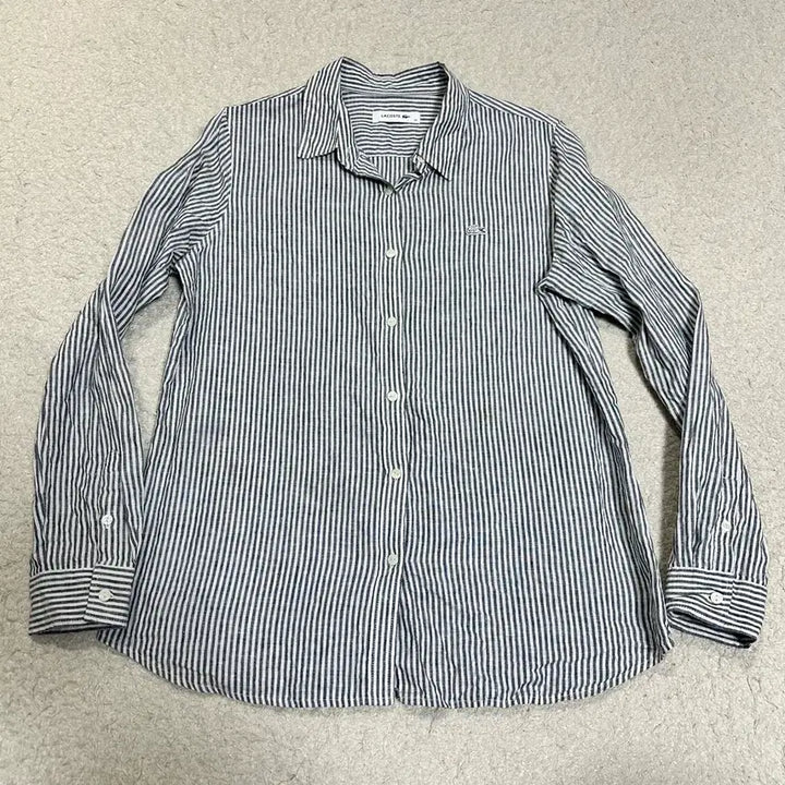[SOLD OUT] 라코스테 린넨 셔츠 스트라이프 여성 100