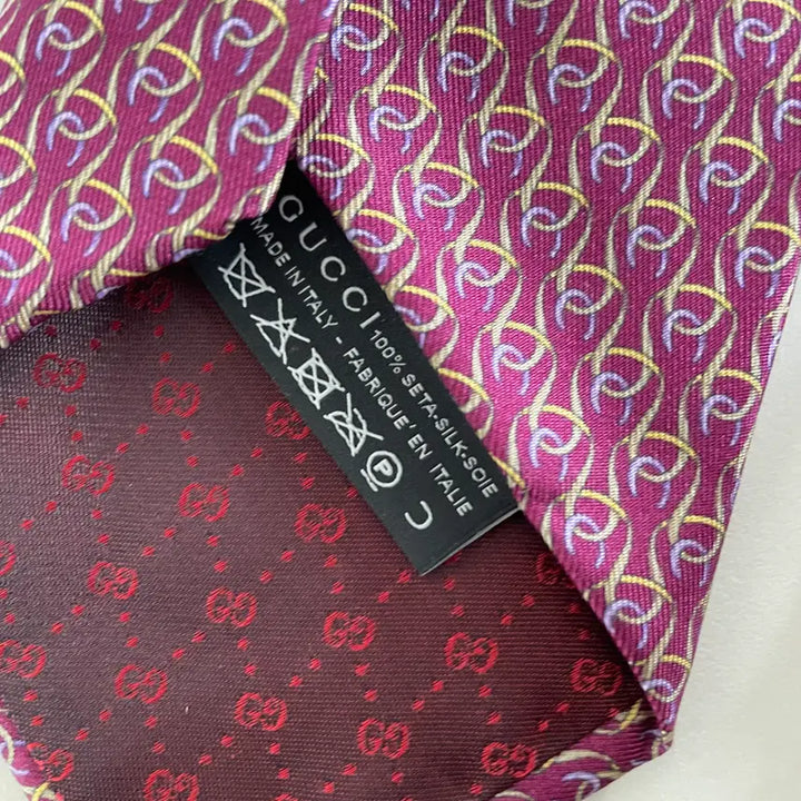 [BUNJANG] Gucci Pattern Silk Tie / 구찌 패턴 넥타이