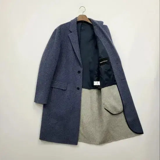 [BUNJANG] 반하트 디 알바자 남성용 블루 모직 코트/100/앨리스/971 / 반하트 디 알바자 남성용 블루 모직 코트/100/앨리스/971