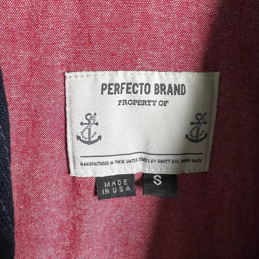 [BUNJANG] Schott Perfecto Navy Denim Toggle Jacket S / Schott perfecto 쇼트 퍼펙토 네이비 데님 더플 토글 자켓 S