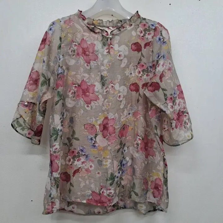 [BUNJANG] Floral Print Shirt L / 시원한 꽃무늬셔츠L