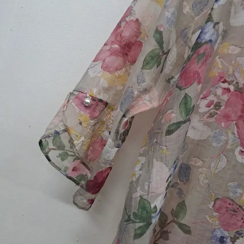 [BUNJANG] Floral Print Shirt L / 시원한 꽃무늬셔츠L