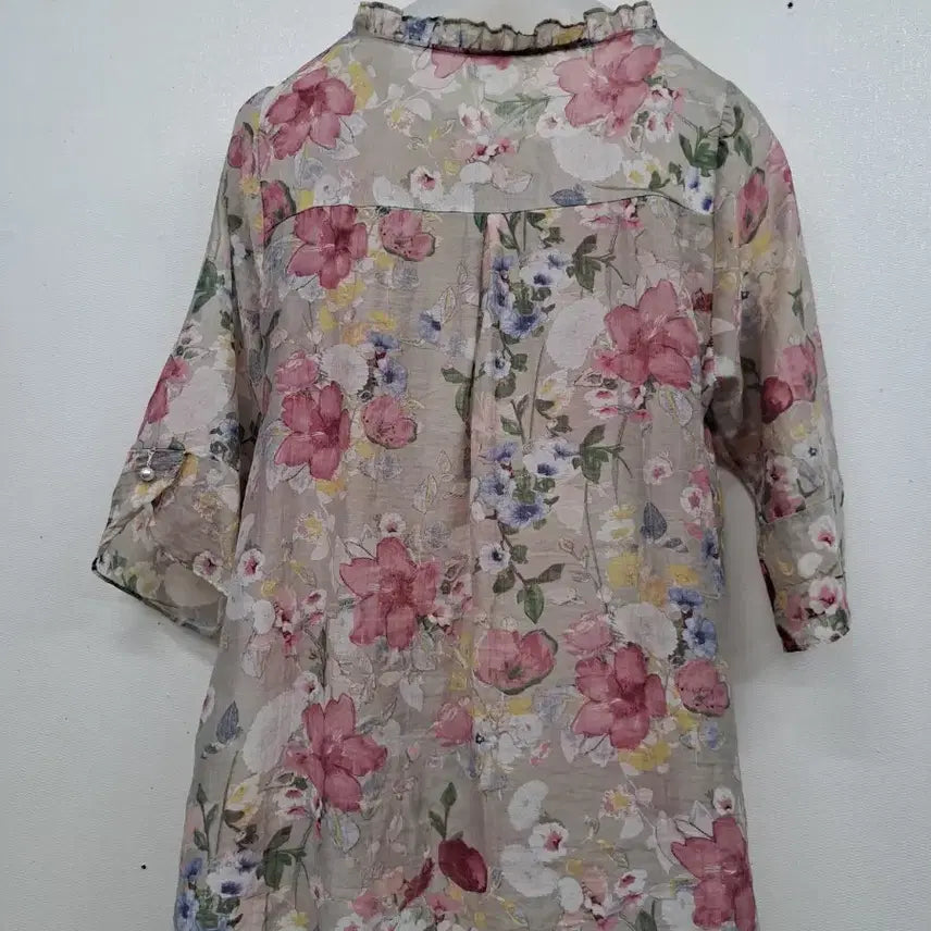 [BUNJANG] Floral Print Shirt L / 시원한 꽃무늬셔츠L