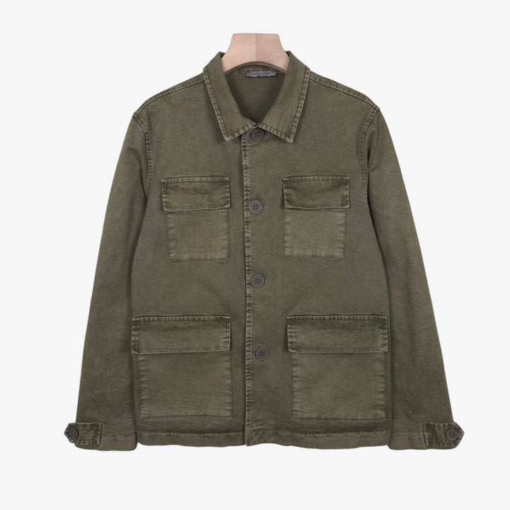 [SOLD OUT] [95] 파니칼레 다크 카키 워싱 코튼 자켓 (made in italy)