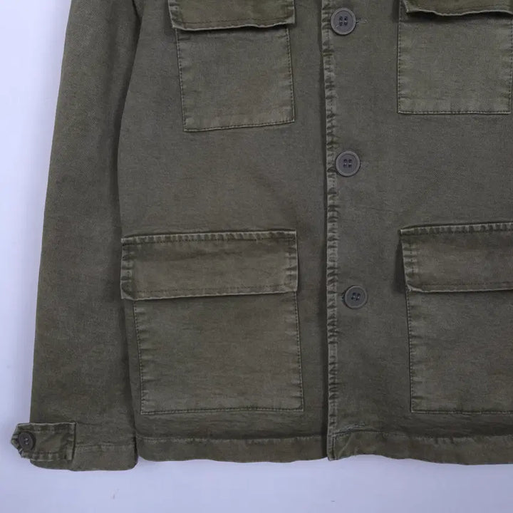 [SOLD OUT] [95] 파니칼레 다크 카키 워싱 코튼 자켓 (made in italy)