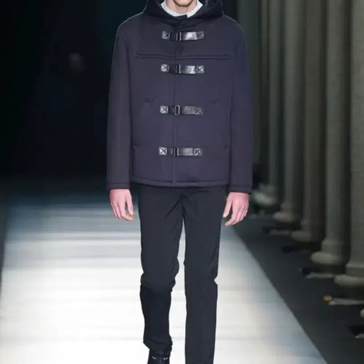 [BUNJANG] Neil Barrett Leather Strap Coat / 닐바렛 레더 스트랩 코트