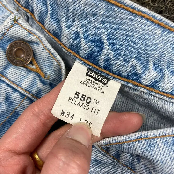 [SOLD OUT] 리바이스 550 연청 데님팬츠