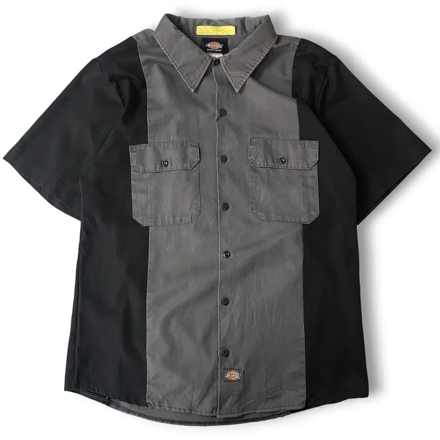 [BUNJANG] Dickies Black and Gray Work Shirt 3XL / 디키즈 블랙그레이 워크셔츠 3XL