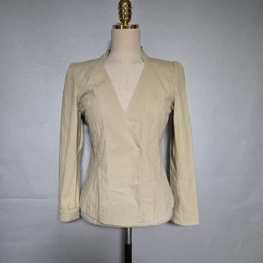 [BUNJANG] Pageblin Frill 7/8 Sleeve Short Jacket / 페이지플린 7부 프릴 숏자켓