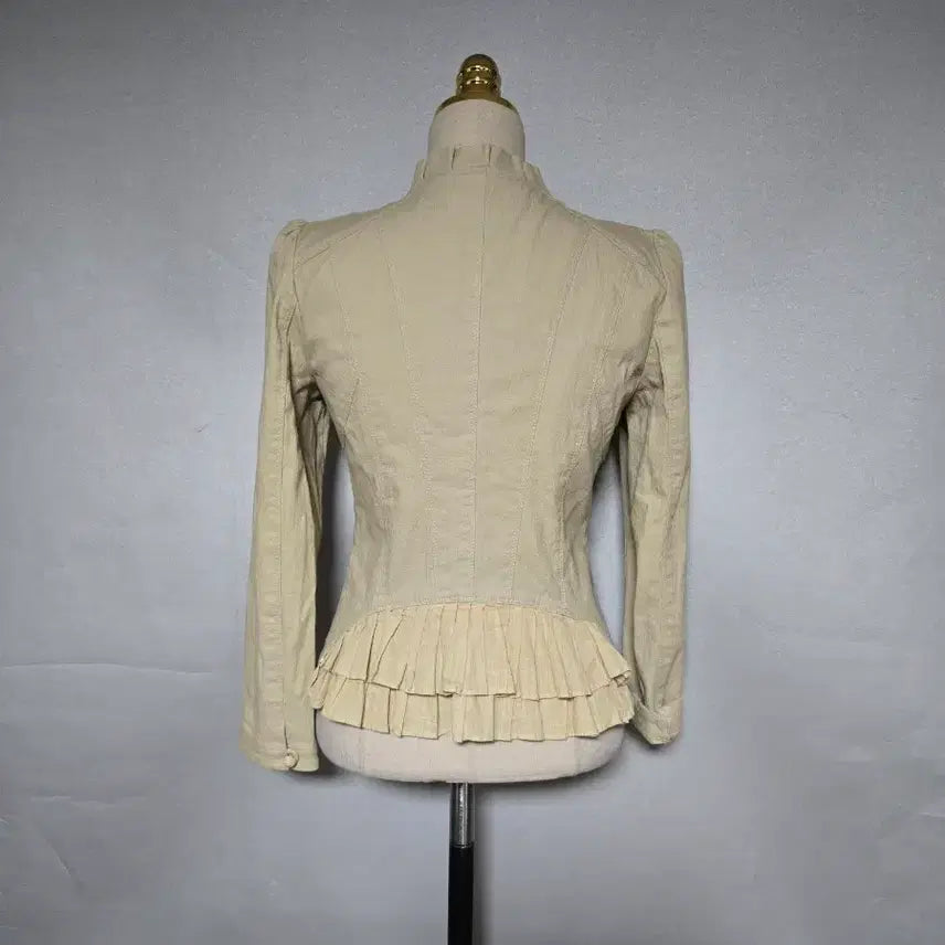 [BUNJANG] Pageblin Frill 7/8 Sleeve Short Jacket / 페이지플린 7부 프릴 숏자켓