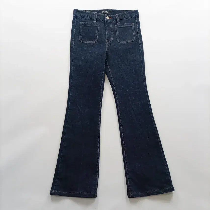 [BUNJANG] Guess Slim Dark Wash Bootcut Denim Jeans / 게스 청바지 사이즈26 슬림 진청 부츠컷 여자 여성 데님팬츠 B0200