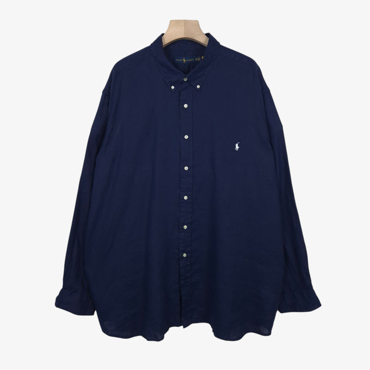 [SOLD OUT] [120-125] 폴로 랄프로렌 네이비 빅사이즈 린넨 셔츠