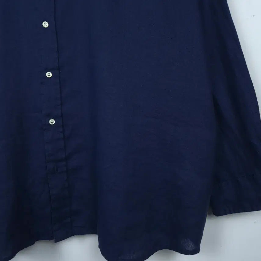 [SOLD OUT] [120-125] 폴로 랄프로렌 네이비 빅사이즈 린넨 셔츠