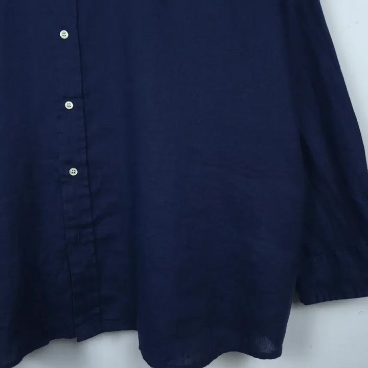 [SOLD OUT] [120-125] 폴로 랄프로렌 네이비 빅사이즈 린넨 셔츠