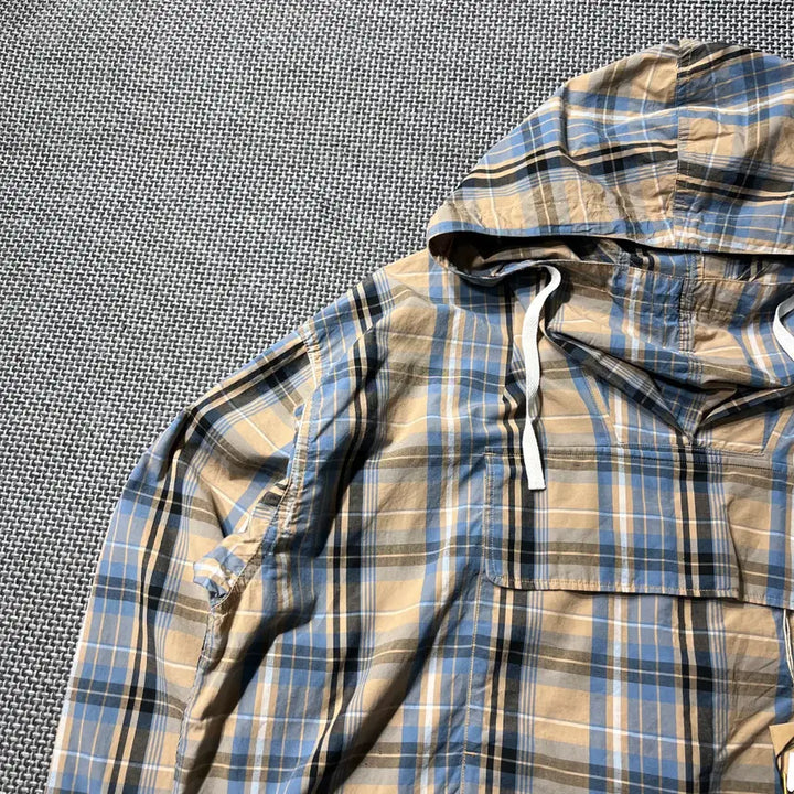 [BUNJANG] KATAIN SUNSHINE Checkered Hoodie (110) / (새상품)KATAIN SUNSHINE 체크후드(110)