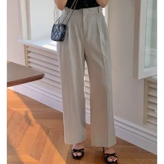 [BUNJANG] With Yoon Summer Wide Slacks / 위드윤 여름 와이드 슬랙스