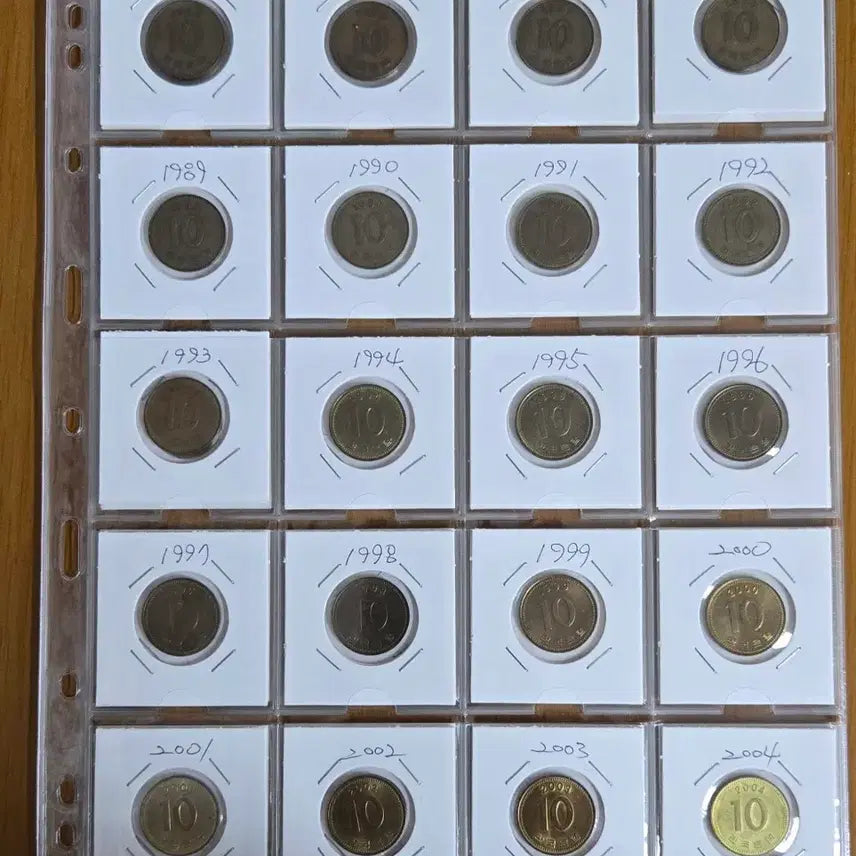 [BUNJANG] 연도별 10원 동전 1966년~2024년 컬렉션 / 연도별 10원 동전 1966년~2024년 컬렉션