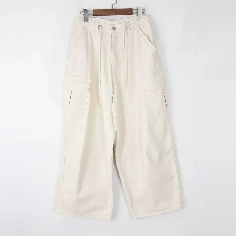 [BUNJANG] By:Flow Cargo Cotton Pants L / 바이플로우 카고 허리스트링 면팬츠 L