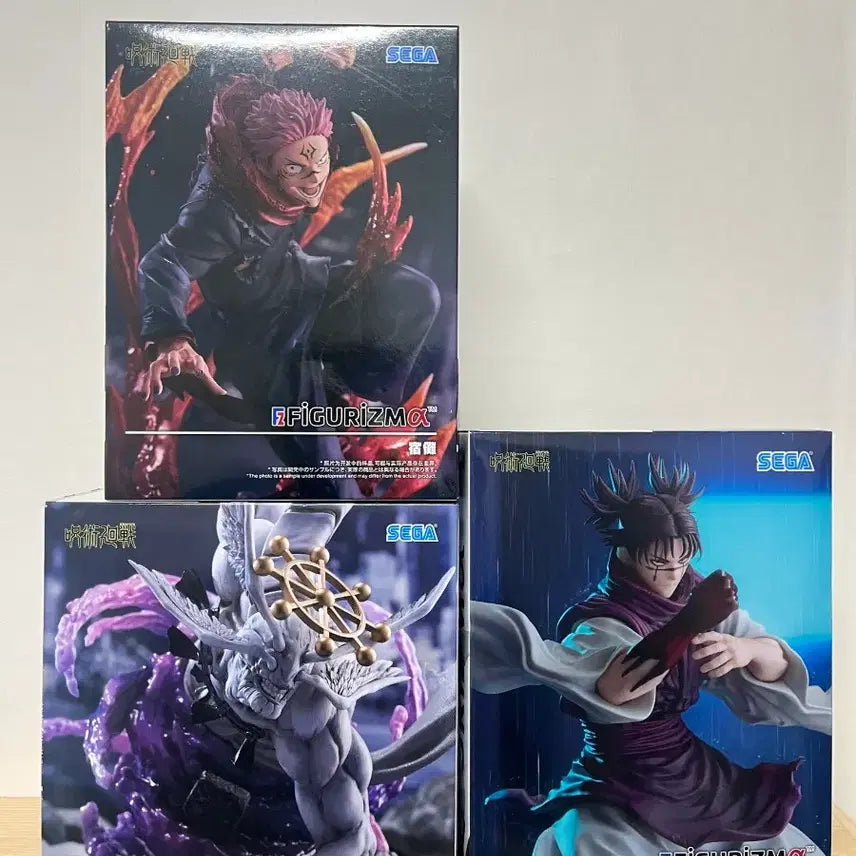 [SOLD OUT] 미개봉/일괄] 주술회전 피규어리즘 마허라,스쿠나, 쵸소우 일괄
