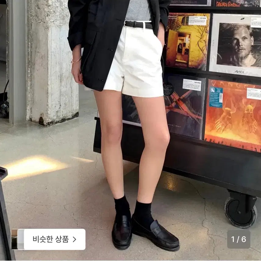 [BUNJANG] 몽돌 시그니처 코튼 화이트 숏팬츠 반바지 M / 몽돌 시그니처 코튼 화이트 숏팬츠 반바지 M