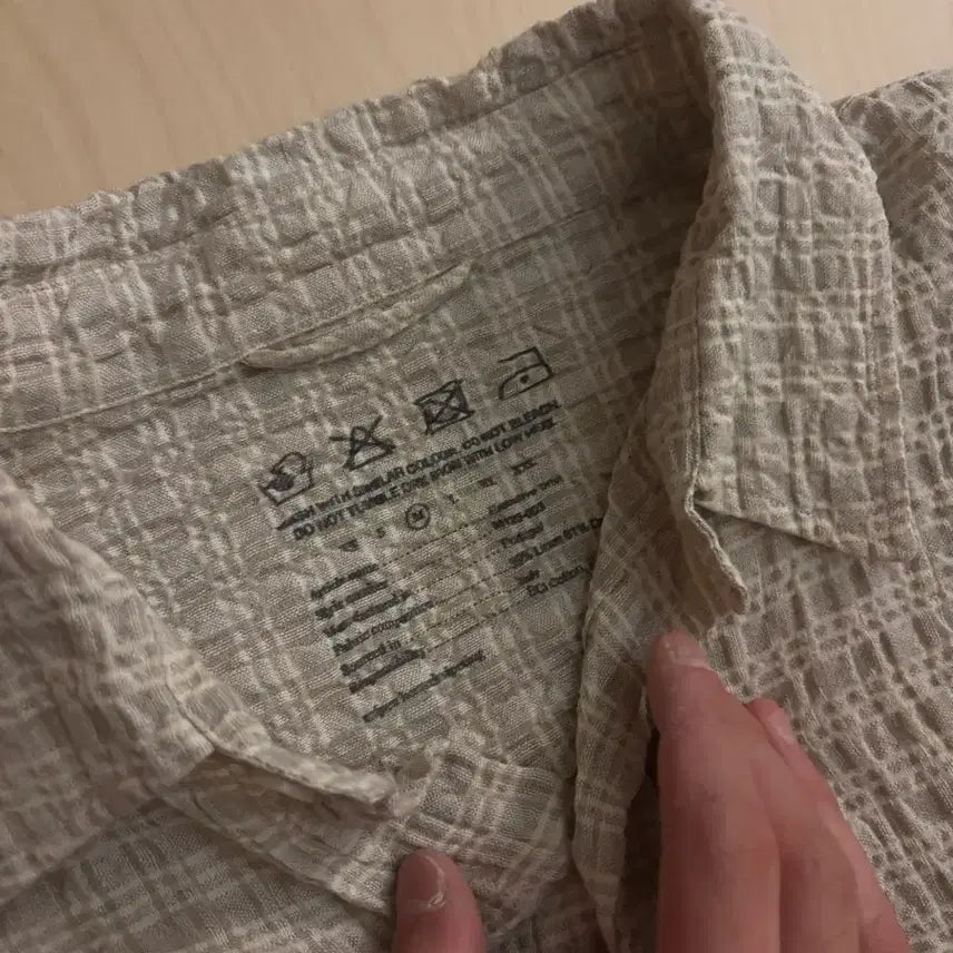 [BUNJANG] mfpen Executive SHIRT Beige Check M size / mfpen Executive SHIRT Beige Check M size
