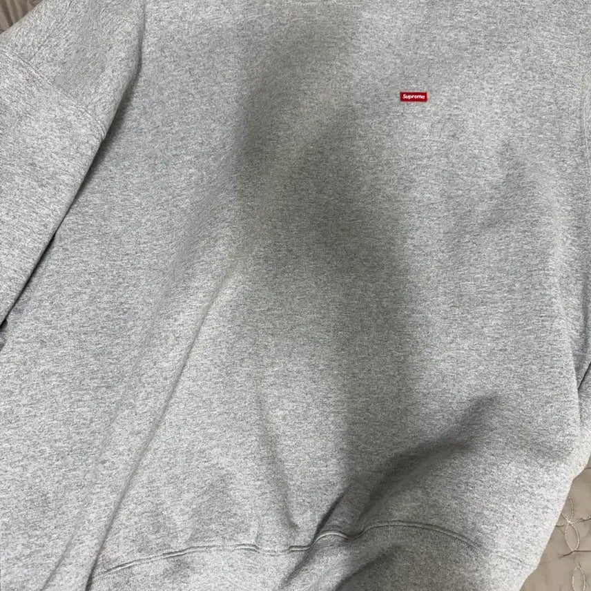 [BUNJANG] Supreme Small Box Crewneck Sweatshirt Heather Grey / 슈프림 스몰 박스 크루넥 헤더 그레이 맨투맨