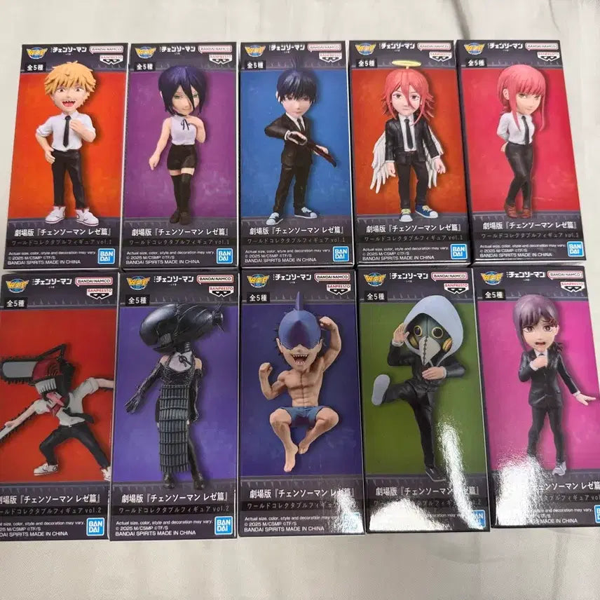 [BUNJANG] Chainsaw Man: The Red Part World Collectable Figure Full Set (10 Types) Sealed / 체인소맨 레제편 월드콜렉터블 피규어 10종 풀셋 미개봉 새제품