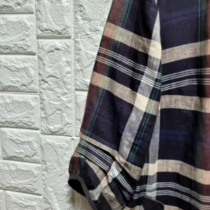 [BUNJANG] AndiN Check Pattern Linen Jacket Size 66 / Andis n&