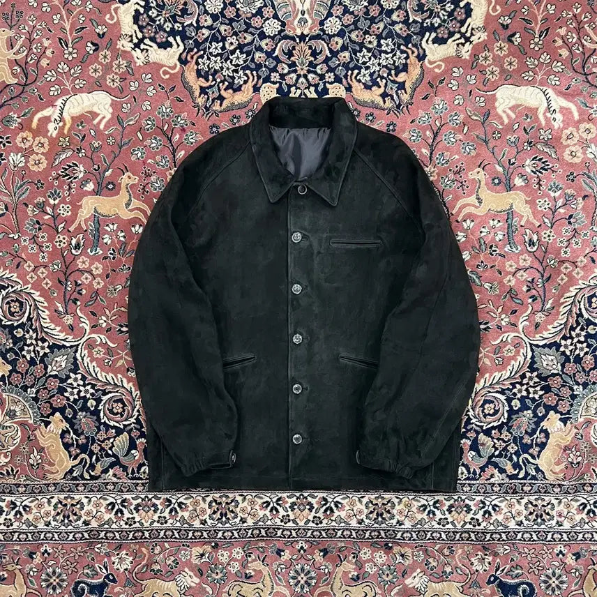 [BUNJANG] Rollingroud Suede Cargo Coat Black L / 롤링라우드 스웨이드 카코트 블랙 L