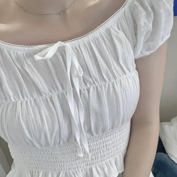 [SOLD OUT] (포장째새상품) 플랜트샵 포이 블라우스 Poi banding blouse