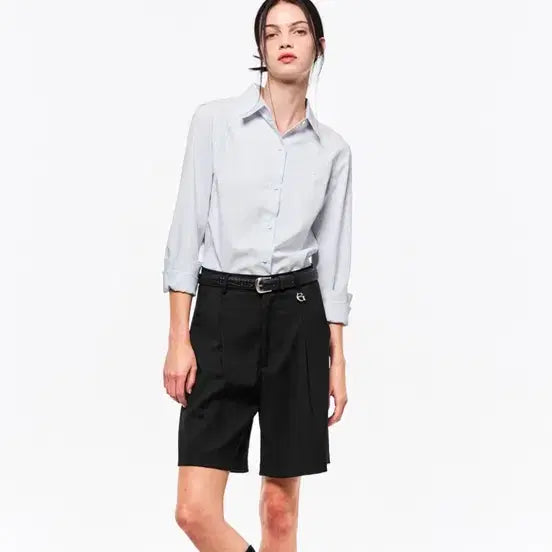 [BUNJANG] General Idea Wrinkle-Free Shirt S / 제너럴 아이디어 링클프리 스트라이츠 셔츠 s