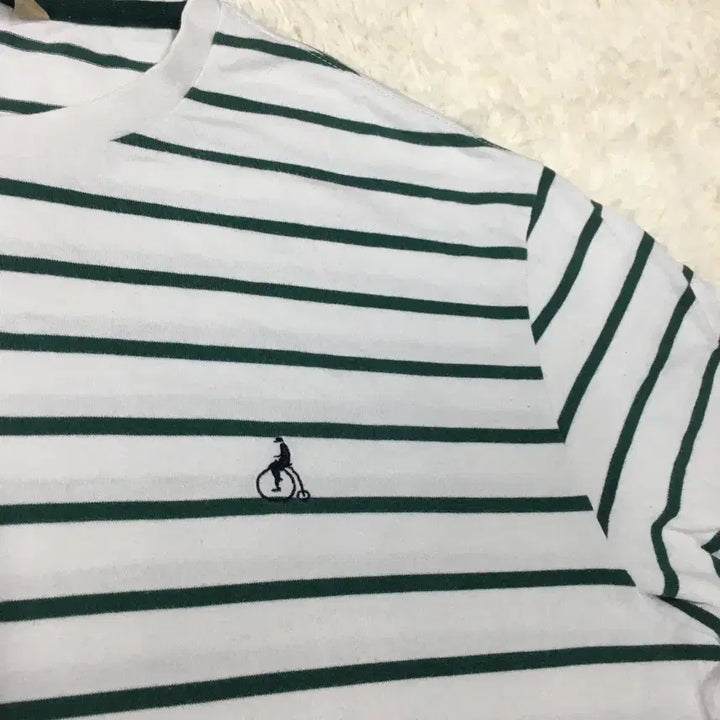 [BUNJANG] Beanpole Striped Short-Sleeve T-Shirt Size 95 / 빈폴 스트라이프 반팔티 만원샵 DD27